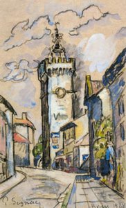 A harangtorony Viviersben alkotó: Paul Signac