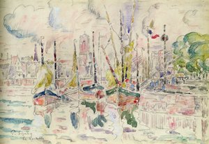 La Rochelle (akvarell papíron) alkotó: Paul Signac
