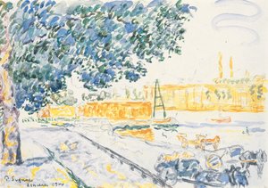 A Szajna Asnières-ben alkotó: Paul Signac