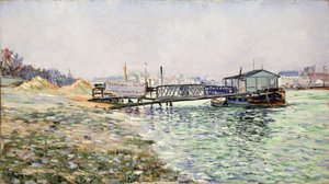 A Szajna a Jardin des Plantes-ban, 1884 alkotó: Paul Signac