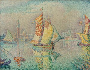 Laguna, sárga vitorla alkotó: Paul Signac