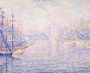 Marseille-i kikötő, Reggeli köd, 1906 alkotó: Paul Signac