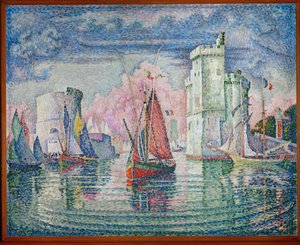 Port de La Rochelle (festmény, vászon) alkotó: Paul Signac