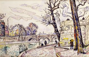Szajna rakpart, alkotó: Paul Signac
