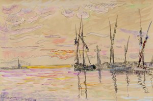 "St Tropez", 1918 alkotó: Paul Signac