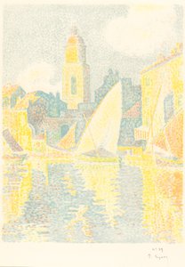 St. Tropez: A kikötő (Saint-Tropez: Le port) alkotó: Paul Signac