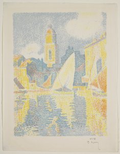 St. Tropez kikötője alkotó: Paul Signac