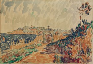 Kilátás a Saint-Tropez-öbölre alkotó: Paul Signac