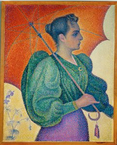 Woman with umbrella (festmény vászonra) alkotó: Paul Signac