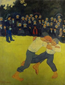Breton birkózás alkotó: Paul Sérusier