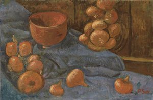 Csendélet hagymával, 1896 körül