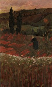 A hajdina betakarítása, 1899. alkotó: Paul Sérusier