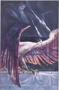 Ariel, mint hárpia, illusztráció a viharból, 1908