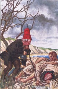 Négy láb és két hang: A legfinomabb szörnyeteg!, illusztráció a viharból, 1908 alkotó: Paul Vincent Woodroffe