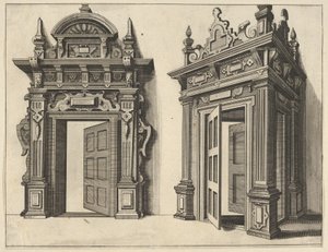 Két fából készült portál a Verscheyden Schrynwercktől ... [Plusieurs Menuiseries ...], 1658.
