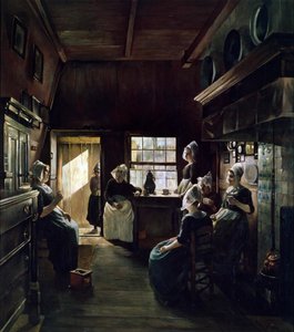 Beszélgetés, 1888. alkotó: Paul Weimar