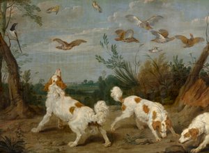 Partridge Hunt (olaj, vászon)
