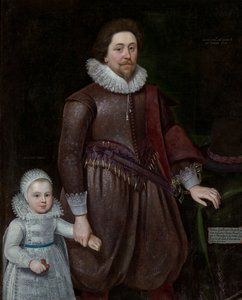 William, Lord Cavendish, később Devonshire második grófja (1591-1628) és fia