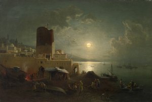 Kilátás a bakui Maiden Towerre alkotó: Paul von Franken