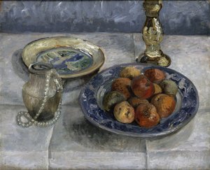 Csendélet almákkal alkotó: Paula Modersohn-Becker