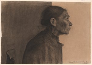 Nő profilban, jobbra fordult alkotó: Paula Modersohn-Becker