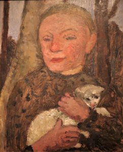 1904 Modersohn-Becker Lány báránnyal alkotó: Paula Modersohn Becker