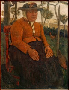Szegény öregasszony ül a kertben alkotó: Paula Modersohn Becker
