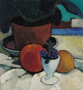 Csendélet növény- és tojáspohárral, c. 1905. alkotó: Paula Modersohn Becker
