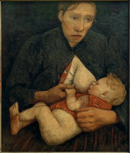 Szoptató anya alkotó: Paula Modersohn Becker