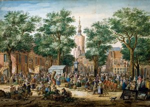 A nagy zöld piac Hágában, 1769