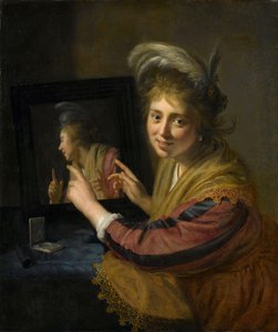 Lány a tükörben alkotó: Paulus Moreelse
