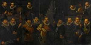 Amszterdam III. kerületének tisztei és más polgárőrei, Jacob Gerritsz Hoyngh kapitány és Nanningh Florisz Cloeck hadnagy parancsnoksága alatt