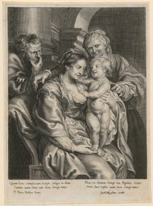 Szent család Annával alkotó: Paulus Pontius