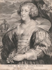 Marie de Medicis, Franciaország királynője, a három királyok anyja alkotó: Paulus Pontius
