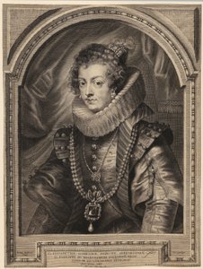Bourbon Erzsébet királyné portréja [Isabel de Borbón y Médicis] alkotó: Paulus Pontius