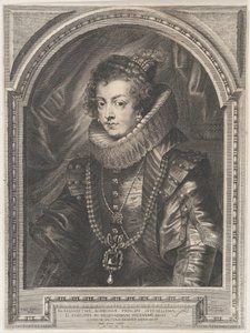 Bourbon Erzsébet spanyol királynő portréja, 1632., 1632. alkotó: Paulus Pontius