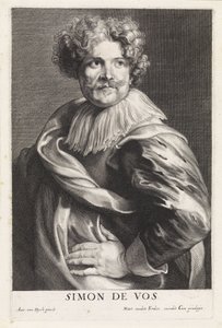Simon de Vos festő portréja alkotó: Paulus Pontius