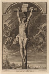 Krisztus a kereszten alkotó: Paulus Pontius, after Sir Peter Paul Rubens