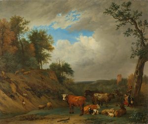 Pásztorok a jószágaikkal alkotó: Paulus Potter (after)