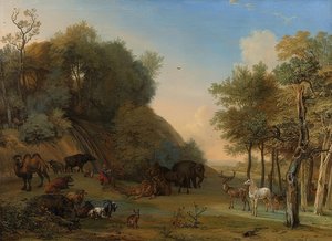 Orpheus és az állatok. 1650