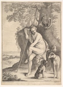 Diana, a vadásznő ülő alakja, 1625-77. alkotó: Paulus Potter