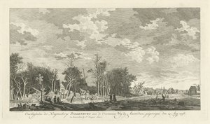 A sollenburgi lőporgyár romja az 1758. augusztus 14-i robbanás után A kruytmakerye Sollenburg maradványai az Amszterdam melletti Overtoomse Wegben, 1758. augusztus 15-én ugrottak (cím a tárgyon)