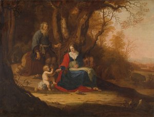 Pihenjen az egyiptomi repülésen alkotó: Paulus van Vianen (II)
