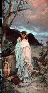 ""Medusa"" Az egyik Gorgon ábrázolása hipnotikus tekintettel - Pavel Alekszandrovics Szvedomszkij (1849-1904) festménye 1882 Állami Tretyakov Galéria, Moszkva