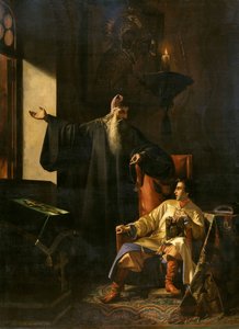 Rettegett Iván és Silvester pap a moszkvai tűzvész idején 1547-ben, 1856-ban. alkotó: Pavel Fyodorovich Pleshanov