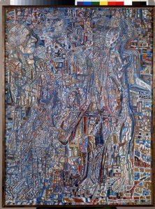 ""Karakterek"" (emberek) Pavel Nyikolajevics Filonov (1883-1941) festménye 1930 Állami Orosz Múzeum, Szentpétervár