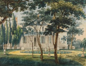Vidéki rezidencia, esetleg Moreau tábornok vidéki háza Morrisville-ben..., 1811-ca. 1813.