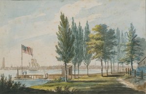 Philadelphia a Delaware folyó túloldaláról, 1811-kb. 1813.