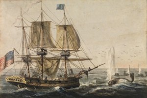 A hajó éléskamrájának feltöltése tőkehalral az új-fundlandi partoknál, 1811-kb. 1813. alkotó: Pavel Petrovic Svin