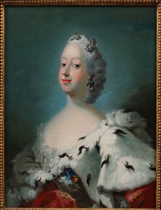 ""Lujza, Nagy-Britannia, dán királynő (1724-1751) portréja"" Peder Als (1726-1776) festménye 1750 körül A David-gyűjtemény